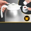 A close-up of a coffee maker with inset images showing how to assemble the lid and a measuring cup icon. Anteprima dell’immagine prodotto
