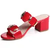 topschuhe24 3098 Damen Lack Pantoletten Sandalen, Produktbild-Vorschau 2
