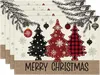 Platzset Weihnachten 4er Set, 30 x 45 cm Weihnachtsbaum Produktbild-Vorschau 1