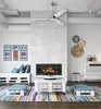 Ventilateur de plafond Industrial Chrome 122 cm avec Voir les images du produit 3
