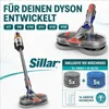 Sillar Elektrischer Wischaufsatz für Dyson V7 V8 V10 V11 Produktbild-Vorschau 5
