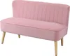 2-Sitzer Sofa Federkern-Polsterung Stoffsofa, Couch Produktbild-Vorschau 3