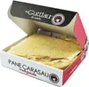 A box of Pane Carasau, a traditional Sardinian flatbread, is shown with the lid open. Produktbild-Vorschau