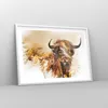 Gerahmtes Poster - Weißer Rahmen - Stier Scotch Aquarell - Produktbild-Vorschau 8
