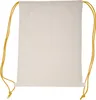 Baumwolle Gymbag / Sportbeutel / Turnbeutel / weiß mit Produktbild-Vorschau 2