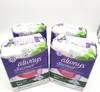 Four packages of Always Discreet sanitary pads are arranged in a group on a white background. Produktbild-Vorschau