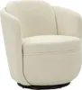 Sessel Torino 70 x 75 x 72 cm Metall Sperrholz Polyester Creme_Natur24