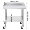 VEVOR Arbeitstisch aus Edelstahl, 610 x 711 x 762 mm Produktbild-Vorschau 8
