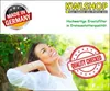 A woman is relaxing outdoors with a "Quality Checked" stamp and "Made in Germany" logo. Produktbild-Vorschau