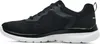 A side view of a black Skechers women's training shoe with a white sole, isolated on a white background. Anteprima dell’immagine prodotto