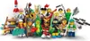 A collection of LEGO minifigures from Series 20, each with unique accessories and costumes, arranged together. Produktbild-Vorschau