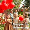 50x balony balon powietrze, hel czerwony dekoracja ślubna Podgląd zdjęcia produktu 5