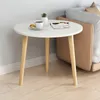 Kleiner runder Couchtisch aus Holz im skandinavischen Stil, Produktbild-Vorschau 3