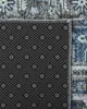 BELIANI Teppich Läufer Grau / Blau Polyester 80 x 300 cm Produktbild-Vorschau 3