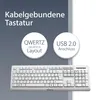 MediaRange Tastatur USB 2.0 kabelgebunden QWERTZ   weiß Voir les images du produit 4