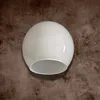 2er-Set Ersatzglas Lampenschirm Weiß – Rundes Lampenglas Produktbild-Vorschau 3