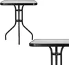 Gartentisch Glastisch Beistelltisch Balkontisch Viereckig Produktbild-Vorschau 6