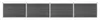 vidaXL Zaunelement Set WPC 699x105 cm Schwarz Produktbild-Vorschau 7