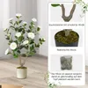 COSTWAY 90cm Kunstbaum mit Blüten, Künstlicher Produktbild-Vorschau 6