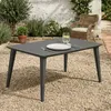 Allibert Lima 160 eettafel, houtlook, grafietkleur; Productafbeelding-voorbeeld 1