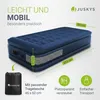 An inflatable mattress with dimensions and features highlighted. Produktbild-Vorschau