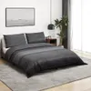 The Living Store Bettwäsche-Set Dunkelgrau 140x200 cm Produktbild-Vorschau 2