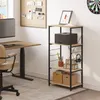 A home office setup with a desk, chair, and a shelving unit. Náhľad obrázku produktu