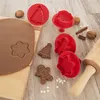 Set di 4 tortiere con motivo natalizio e timbro Anteprima dell’immagine prodotto 2