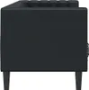 vidaXL Chesterfield-Sofa 3-Sitzer Schwarz Kunstleder Produktbild-Vorschau 5