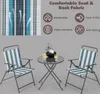 KOMFOTTEU 3-teiliges klappbares Balkonset, Bistrotisch mit Produktbild-Vorschau 2
