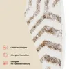 Tapiso Teppich CRYSTAL Rund Creme Beige Wohnzimmer Produktbild-Vorschau 8