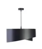 Hängelampe Stoff E27 rund Ø 50 cm H: max. 102 cm in Schwarz Produktbild-Vorschau 2