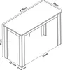 VCM Holz Esstisch | H. 76 x B. 110 x T. 50 cm  | Produktbild-Vorschau 4