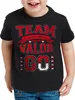 style3 Team Rot Valor Kinder T-Shirt Wagemut Feuer Produktbild-Vorschau 1