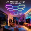 LED stropné svietidlo RGBW hexagon, včelí dizajn, 24 Náhľad obrázku produktu 3