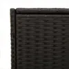 A close-up view of the woven texture of a dark brown outdoor storage box. Náhled obrázku produktu