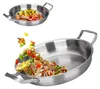 Pánev na smažení – nerezová ocel, dvojitá rukojeť – Náhled obrázku produktu 2