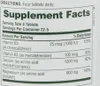 A close-up of a supplement facts label. Produktbild-Vorschau