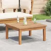vidaXL Table de jardin marron en teck massif Voir les images du produit 1