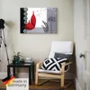 ARTland Leinwandbild Rote Vasen Größe: 100x70 cm Produktbild-Vorschau 5