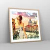 Gerahmtes Poster - Rahmen in heller Eiche - Venedig Brücke Produktbild-Vorschau 8