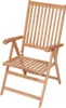 A wooden garden chair is shown against a white background. Produktbild-Vorschau