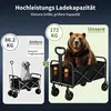HAUSPROFI 220L Bollerwagen faltbar offroad schwarz, Produktbild-Vorschau 5