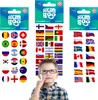 Stickerset für Kinder, Flaggenaufkleber Produktbild-Vorschau 1