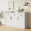 Merax Sideboard mit 3 Türen + 3 Schubladen, Kommode mit Produktbild-Vorschau 3
