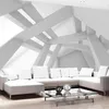 Vlies Fototapete - White Construction 200x140 cm 3D Produktbild-Vorschau 2