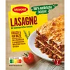 A package of Maggi Fix for Lasagne with a prepared lasagna on a plate. Anteprima dell’immagine prodotto