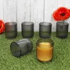 Agata 6x Wassergläser grau 250ml Glas Relief Cocktail Saft Produktbild-Vorschau 3