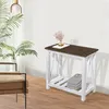 Omgoods - Houten Farmhouse Bijzettafel met Opbergruimte Productafbeelding-voorbeeld 5
