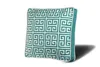 A pillow with a Greek key pattern on a white background. Produktbild-Vorschau